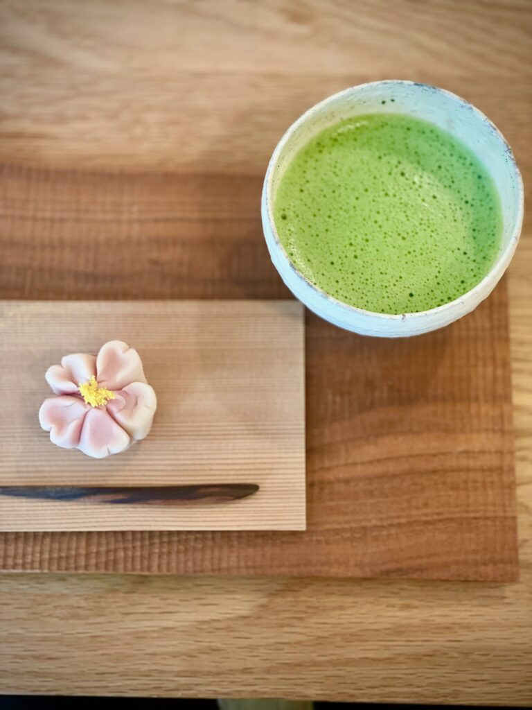 Wagashi with Green Tea